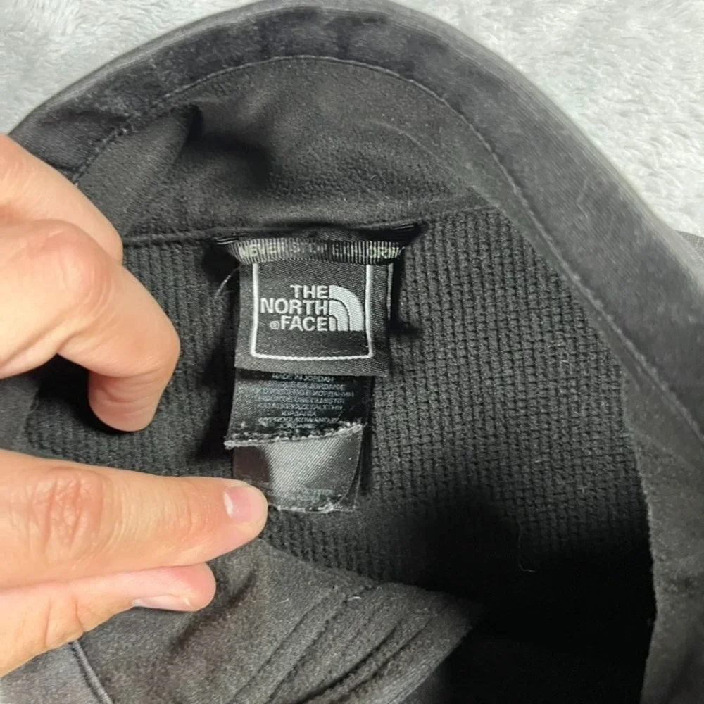 The North Face Jacket Mens Large Black Full Zip Pockets Retro Denali Mid Weight